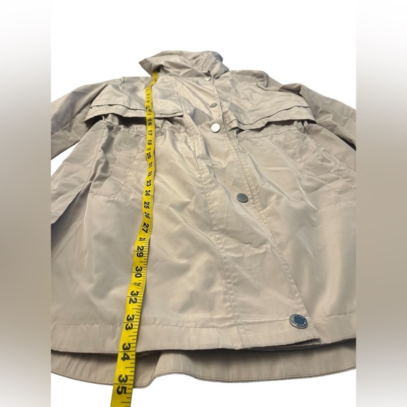 Via Spiga Water Resistant Packable Rain Coat Jacket Womens Large NWT - Picture 10 of 11